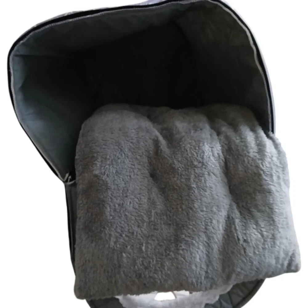 Cozy Gray Pet Dog Bed Xl Washable Indoor Dog House